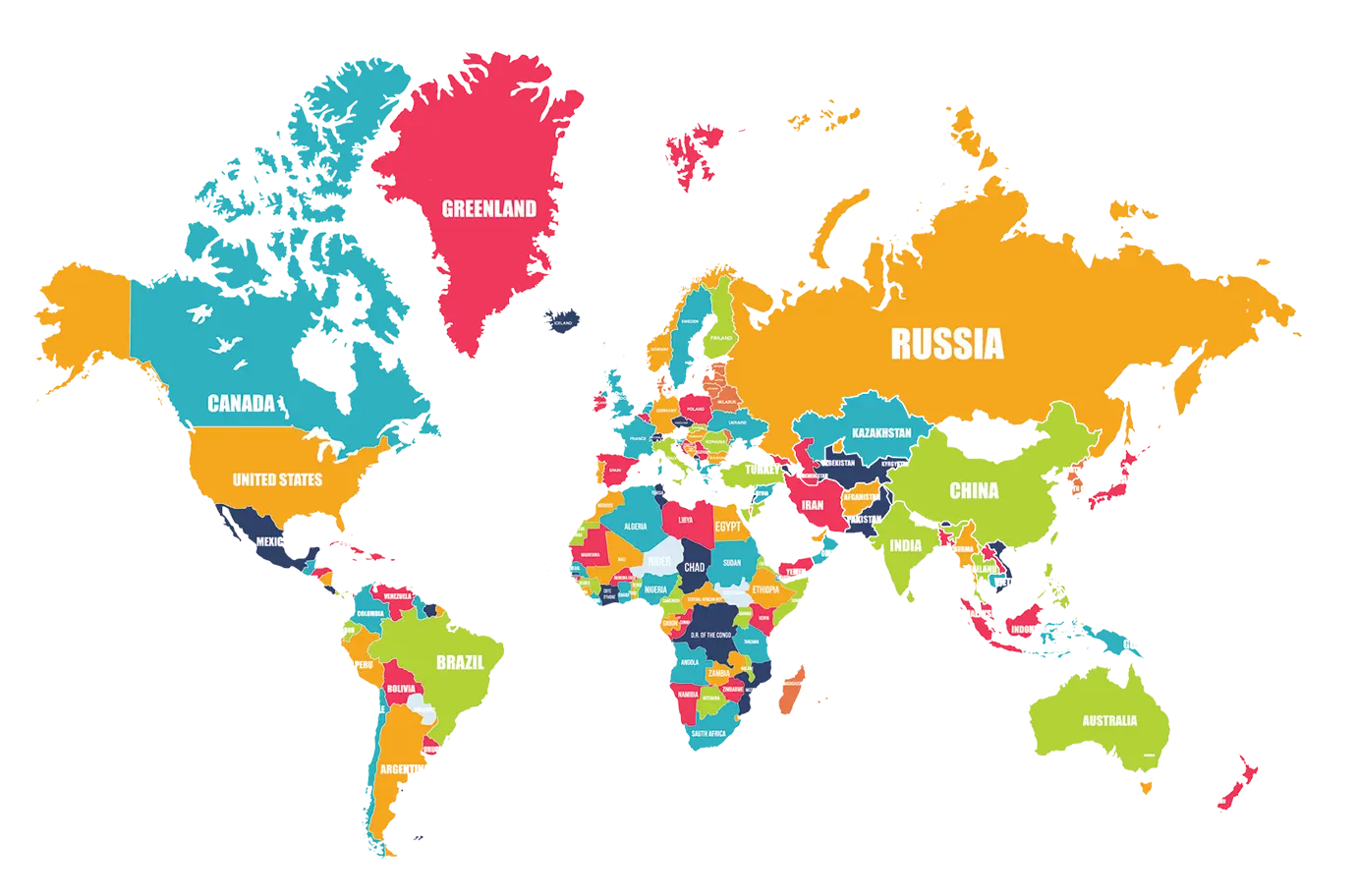 Map showing House of Vacation delivery cities across India and international MICE destinations